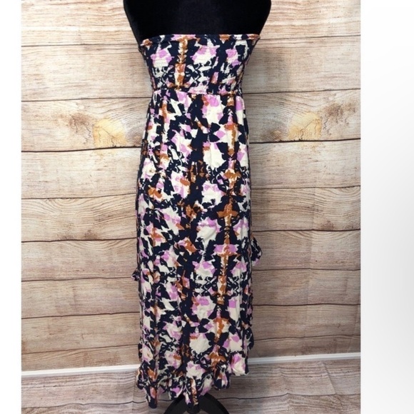 Strapless Boho Hi Low Dress Mimi Chica size medium - Picture 3 of 9